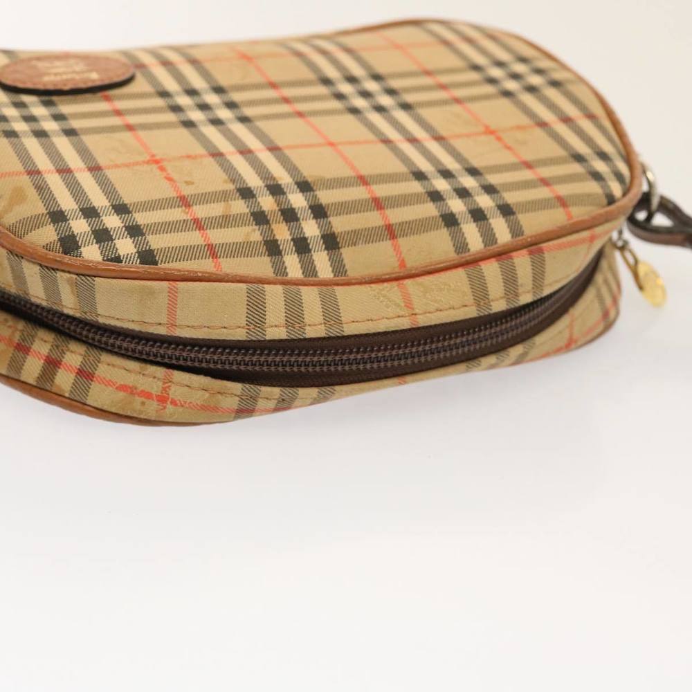 BURBERRYSs Nova Check Shoulder Bag Nylon Beige Auth ti1214 - Picture 5 of 13